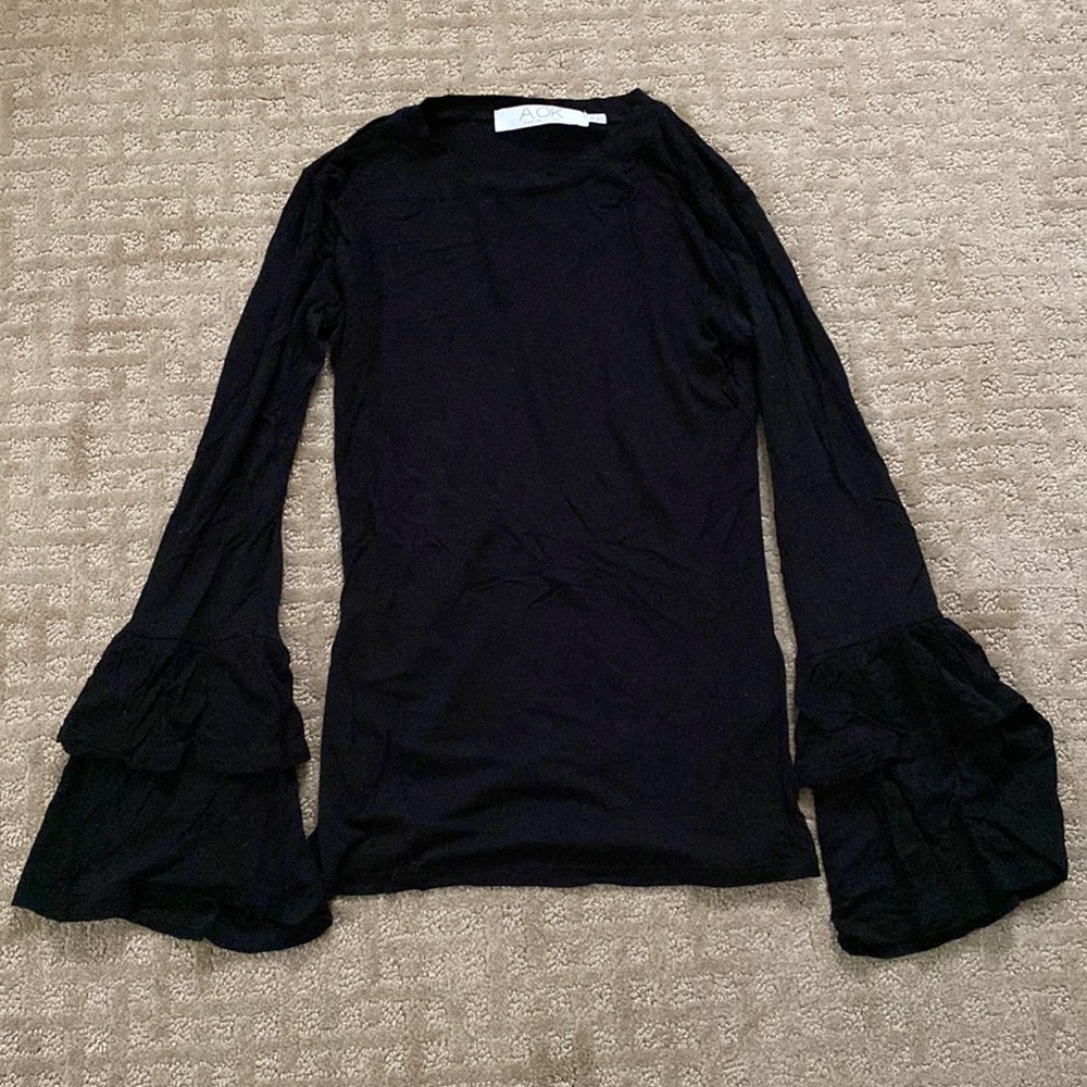 Black Long Sleeve Top